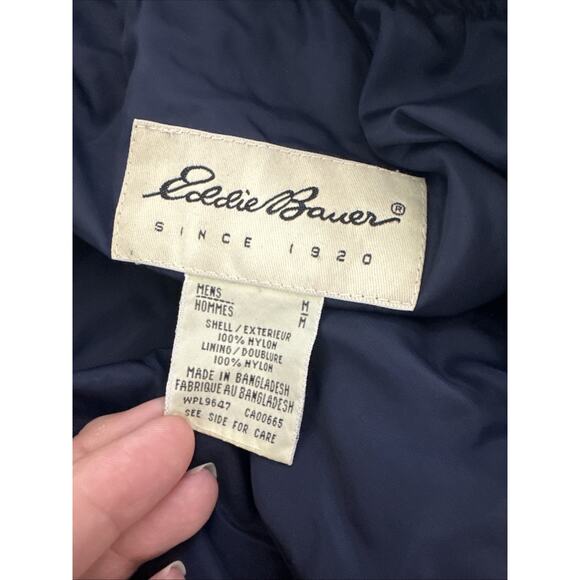 Vintage Eddie Bauer Pants Mens Medium Nylon Joggers Hiking Zippered Pocket Ankle - Picture 4 of 11